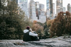 a couple in Central park