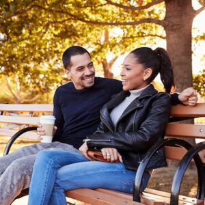 couple on a bench