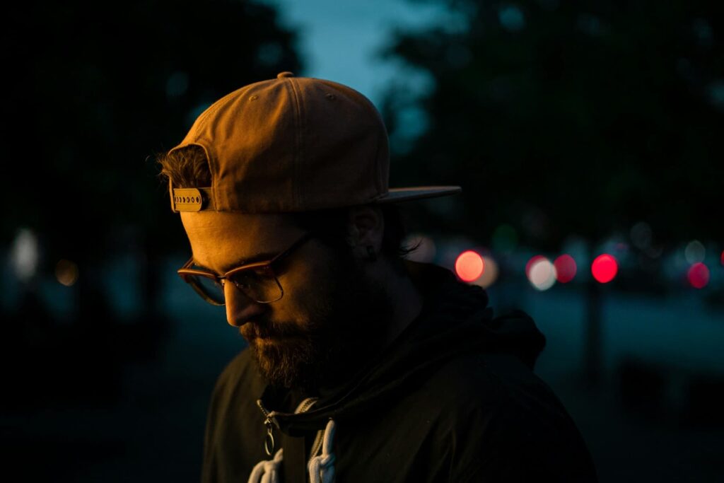 man-wearing-brown-cap